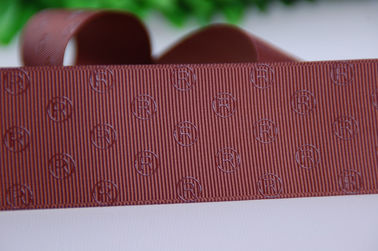 Podniesione logo 25 mm Satynowa wstążka z nadrukiem na prezenty urodzinowe Opakowanie Dekoracja